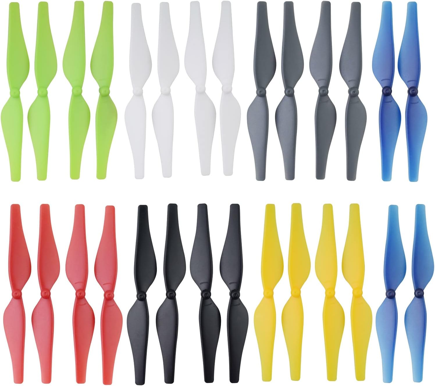 Fytoo 28pcs Propeller for DJI Tello RC Quadcopter Spare Parts Drone Blades Seven colors