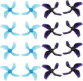16PCS 2020 4-Blade Propellers with 1.5 mm Shaft Compatible with Beta85X HD Digital VTX Drone 1103 8000KV & 1105 5000KV Brushless Motors