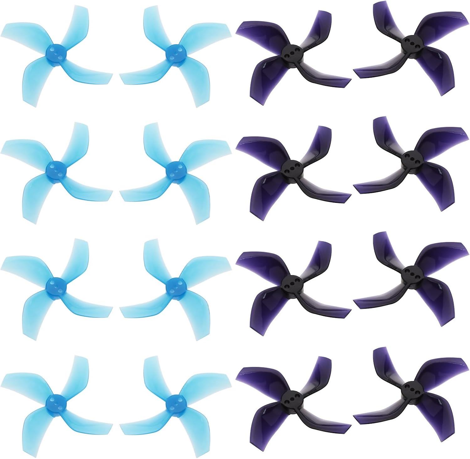 16PCS 2020 4-Blade Propellers with 1.5 mm Shaft Compatible with Beta85X HD Digital VTX Drone 1103 8000KV & 1105 5000KV Brushless Motors