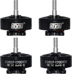 DYS 4pcs X2807 1300KV 1700KV FPV Brushless Motor,6S Drone Motor for 7,8Inch FPV Drone Frame Racing Quadcopter Motor Multirotor Drone Motors (X2807 1700KV 4PCS)