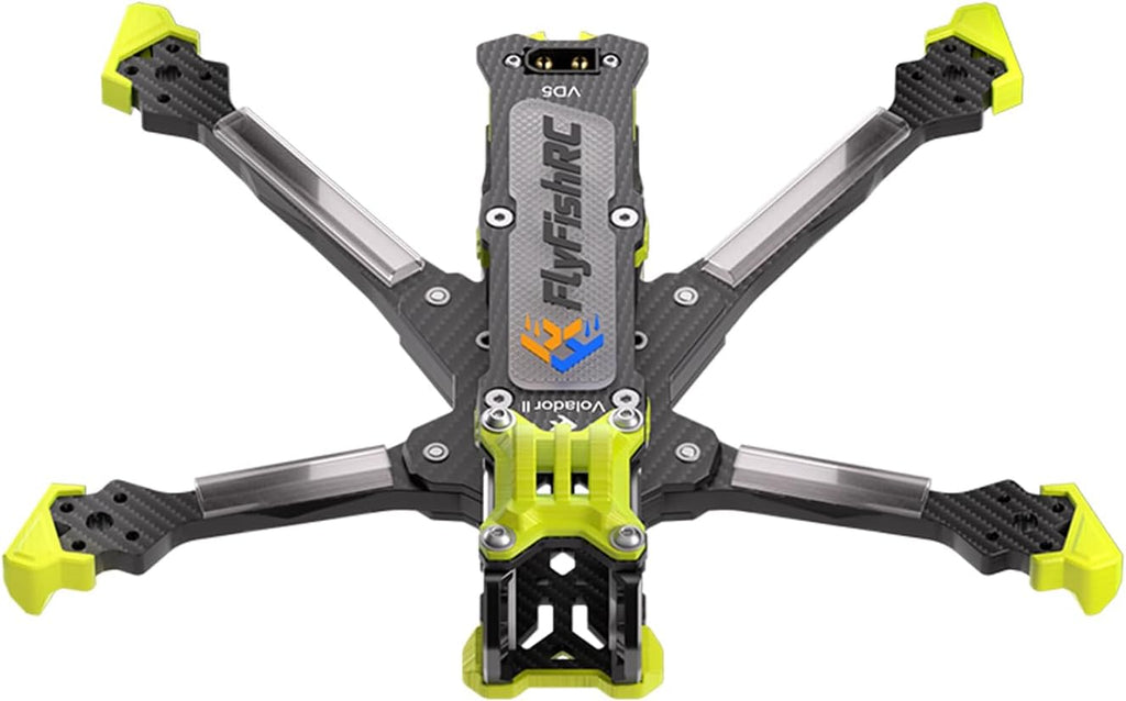 Volador II VD5 O4 Pro Air Unit Deadcat RC FPV Drone Racing Drone Quad T700 Carbon Fiber Quadcopter Frame Kit with 6mm Arm 5 Inch RC Hobbies Cinematic w/TPU Parts Yellow