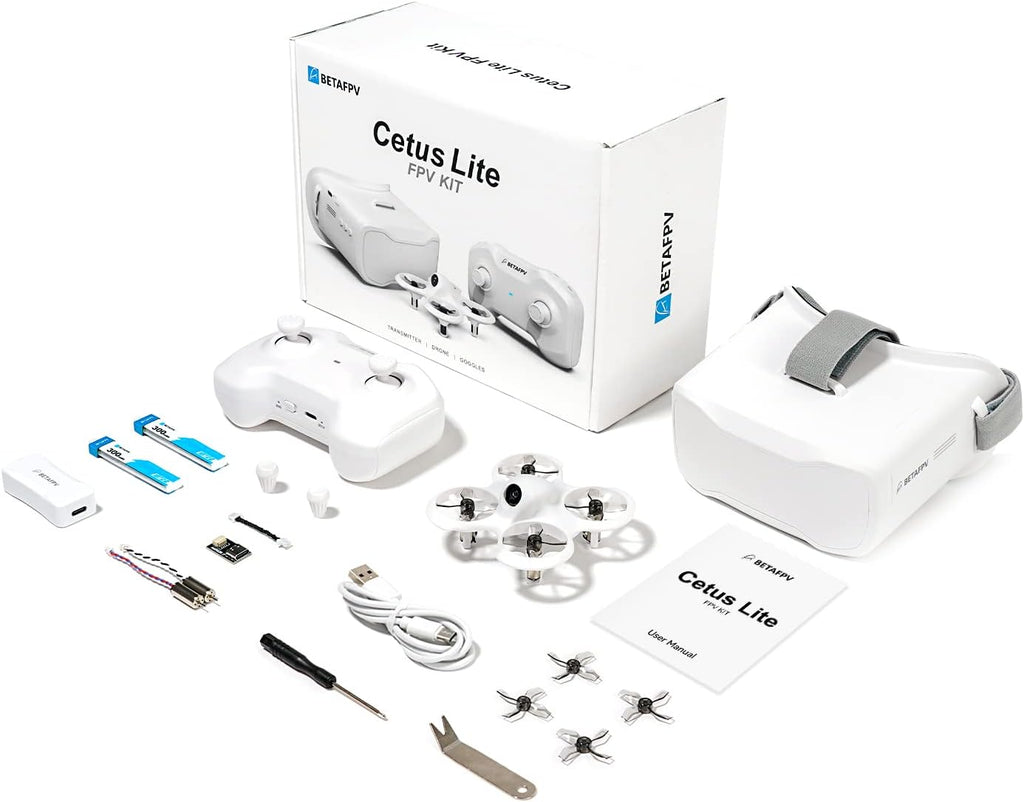 BETAFPV Cetus Lite FPV Drone Kit for Kids, with Altitude Hold Self Protection Function 2 Speed Modes Support Simulator Ready to Fly Kit for FPV Beginners to Start Flying Indoor Outdoor- Frsky D8