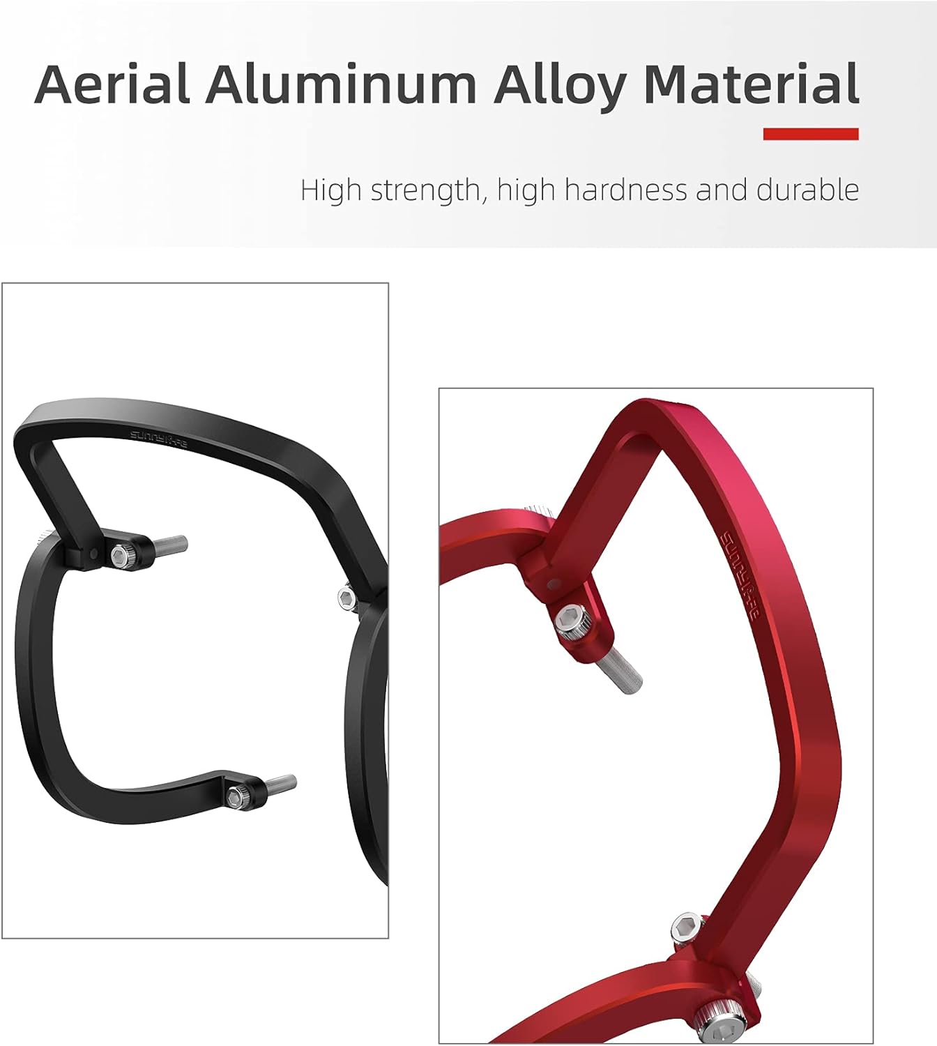 FPV Drone Gimbal Bumper for DJI FPV Drone PTZ Protect Bar Aluminum Alloy Camera Anti-collision (Black)