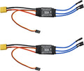 30A Electric Brushless Motor Controller, 2 Pcs ESC Speed Controller with XT60 and 3.5mm Bullet Plugs for RC Drone RC Airplane Helicopter (30A)