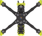 Volador II VX5 V2 O4 Pro Air Unit RC T700 Carbon Fiber FPV Racing Drone Quad Frame Kit Quadcopter with 6mm Arm 5 Inch Freestyle Cinematic HD w/Yellow TPU Parts