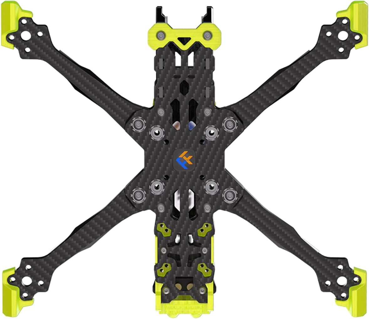 Volador II VX5 V2 O4 Pro Air Unit RC T700 Carbon Fiber FPV Racing Drone Quad Frame Kit Quadcopter with 6mm Arm 5 Inch Freestyle Cinematic HD w/Yellow TPU Parts