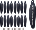 Universal 64mm/2.52In Drone Propellers for S2S, S136,S814,S162 Models - Replacement Drone Accessories with Stable and Low-Noise Operation, Easy Installation and Removal,16-Pack (Black)