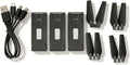 Drone Battery 3PCS 3.7V 1800mAh with 4Pcs Propeller Blades, Mini Propellers Accessories Drone Battery with Blades for E88 E88PRO E525 E99 E99PRO P1 K3 S1 RC UAV Battery Plug and Play