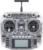 Radiomaster Boxer ELRS 2.4GHz 16CH Hall Gimbals Radio Controller with Carrying Case for Fixed-Wing Aircraft/RC Helicopters/FPV Drones/RC cars/Boats, Mode 2 (Transparent White)
