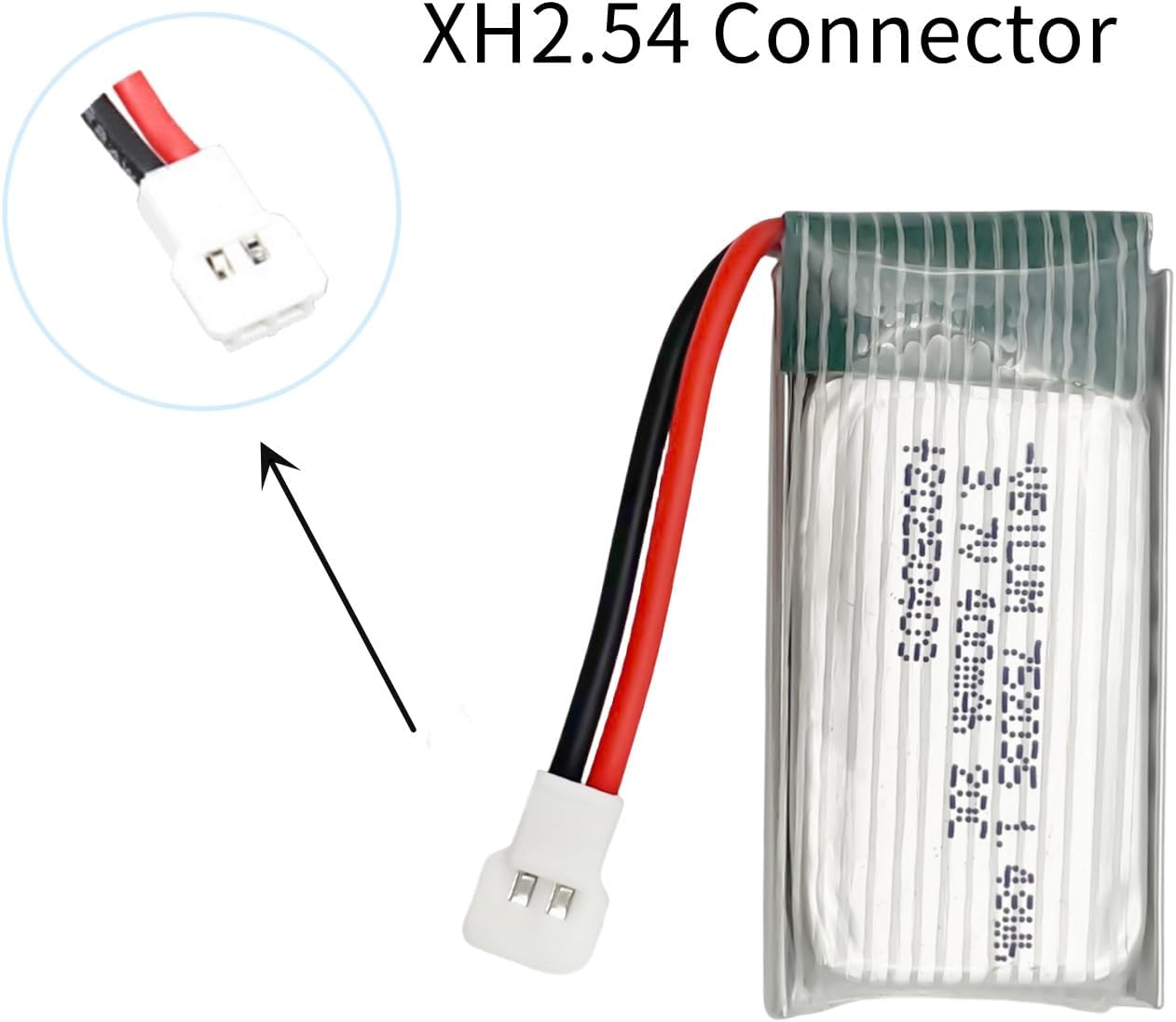 3.7V 400mAh Lipo Battery with Molex Plug for RC Planes Mini Drone Quadcopter Aircraft Models Battery with 5-in-1 Charger (5PCS)