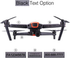 FAA Drone Identification Bundle - Labels (2 Sets of 3) + FAA UAS Registration ID Card for Hobbyist Pilots + Lanyard and ID Card Holder - for All EVO Drones