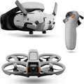 Drone Skin Compatible with DJI Avata 2 Bundle (2024) - Brushed Aluminium - Premium 3M Vinyl Protective Wrap Decal Cover - Easy to Apply | Crafted in The USA by MightySkins
