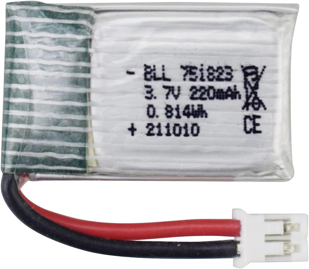 Fytoo Accessories 6PCS 3.7V 220mah Lithium Battery & 6 in 1 Balance Charger for E010 E010C E011 E011C E013 GoolRC T36 NINHUI NH010 F36 H36 HS210 SANROCK GD65A ATOYX AT-66 Four-axis RC Drone Battery