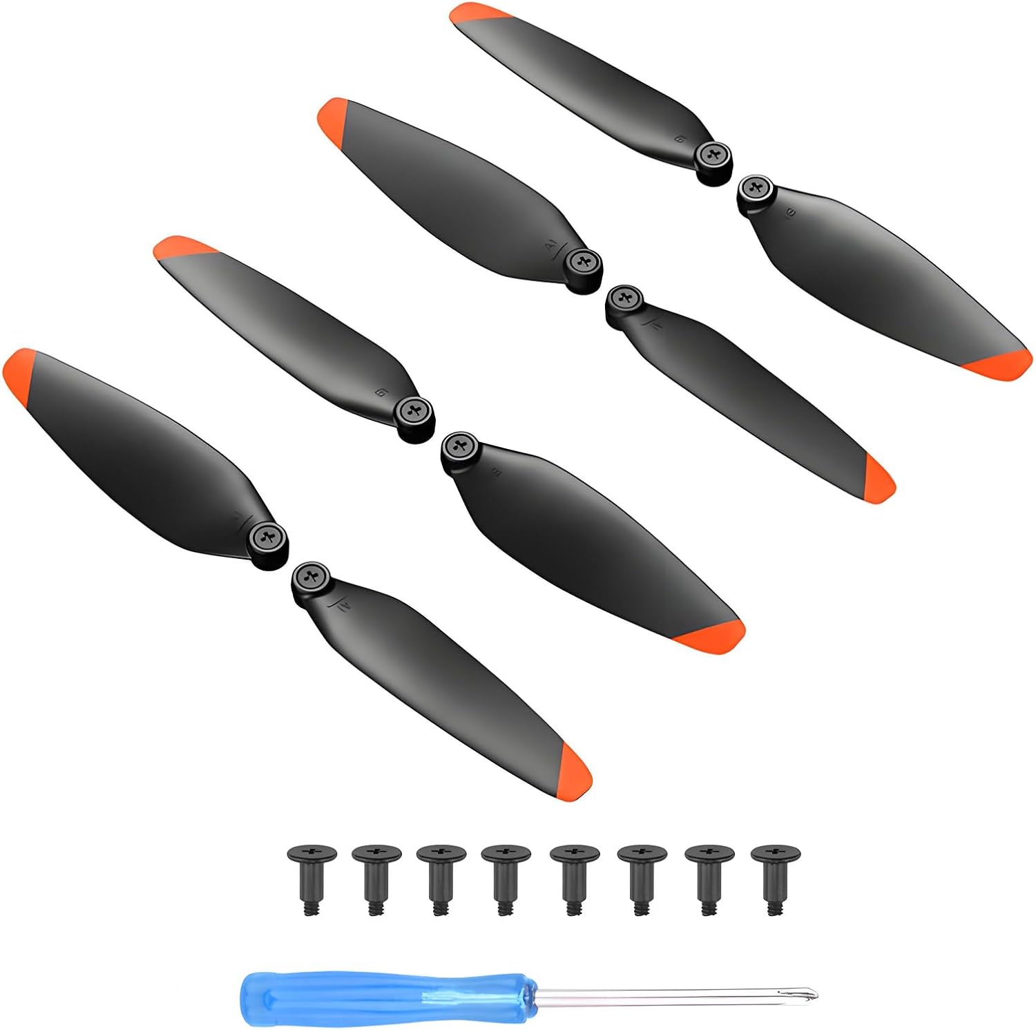 8Pcs Generic Propellers for Potensic Atom 2 Drone Replacement Spare Parts Accessories Low-Noise Quick-Release Blades Props