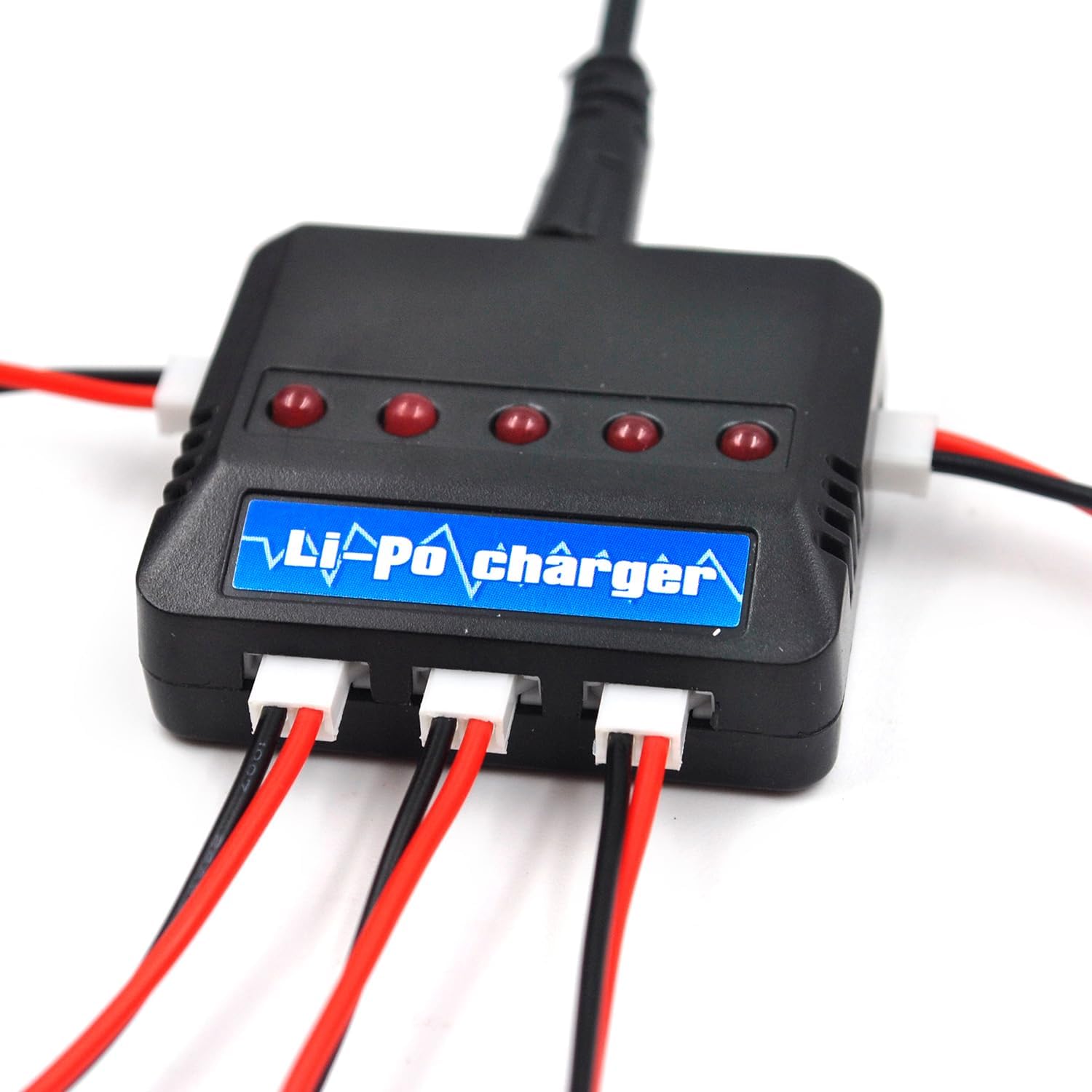 Coonyard (10-Pack) 3.7V 800mAh Lithium Battery with 5-in-1 Charger for SYMA X5C X5C-1 X5 X5SC X5SW H5C V931 S5C S5W SS40 FQ36 T32 T5W H42 CW4 Remote Control Drone