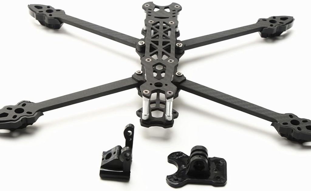 HXBER Mark4 7inch 295mm with 5mm Arm Quadcopter Frame 3K Carbon Fiber 7'' FPV Freestyle Racing Drone with Black Print Parts for DIY FPV