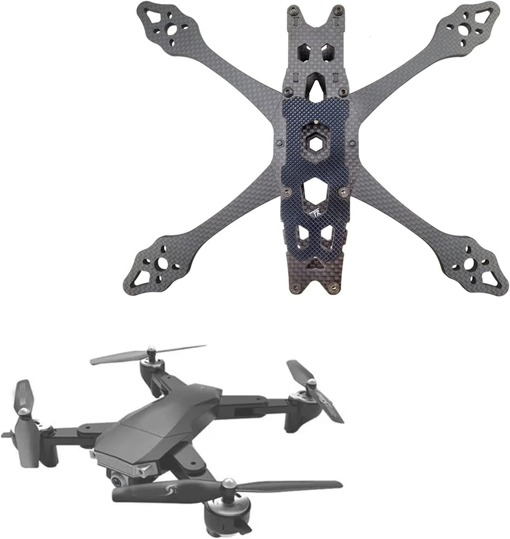 QAV-S 5inch Frame FPV Traverser For All-carbon Fiber Frame Fall-resistant NEW 5inch 225mm Wheelbase X-type Split Carbon Fiber Frame Kit For FPV Drones Upgraded NUMI QAV-S