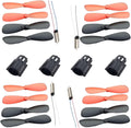 Drone Propeller, 16 Pieces of Propeller Props, 4 Pieces of 716 Hollow Cup Motors and 4 Pieces of Motor Covers, which are Used for Spare Parts of Propeller Hollow Cup Motors of Four-axis Aircraft.