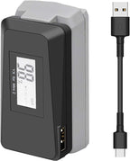 Hanatora USB Battery Charger with Quick Charge 3.0 for DJI Mini 4K/2/Mini SE/2 SE Drone,Indicator Display Raqid Charging Hub Accessories,Check Battery Level