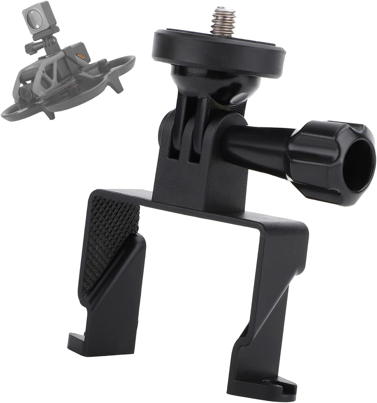 Avata FPV Adapter Mount Bundle for DJI Avata Drone Action 2 for Insta360 Go 1 Go 2 Action Cameras Accessories Extended Holder Bracket with 1/4 Screw Top Extension