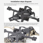 HGLRC 2inch Cinewhoop FPV Drone Frame for FPV Cinewhoop Racing Drone Quadcopters (Black)