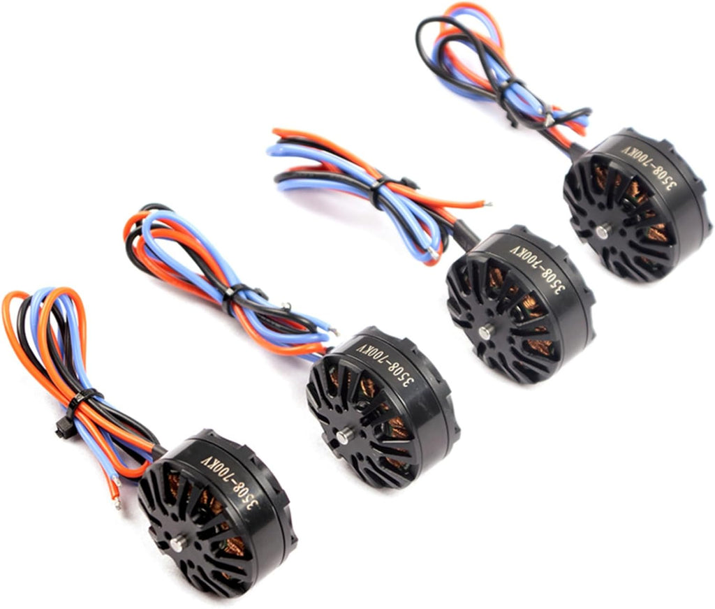 JeeFly 3508-700KV Brushless Motor for Drones CW CCW High Torque 700KV Outrunner Drone Motor Lightweight for FPV Fixed-Wing Helicopters Multirotor Quadcopter RC Models (4pcs)