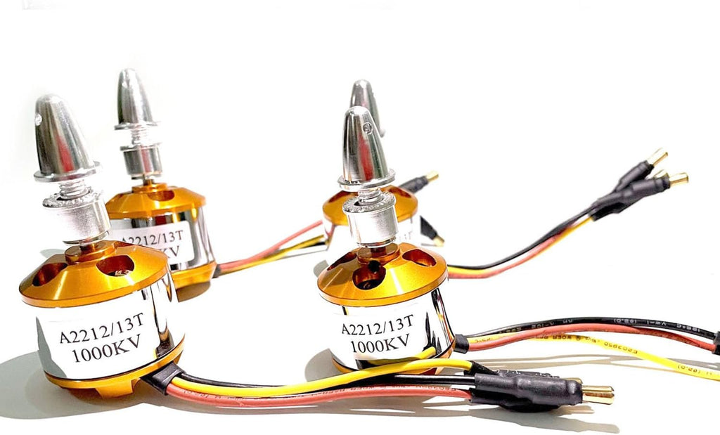 A2212 1000KV Brushless Motors 13T High Power Brushless Outrunner Motor for RC Aircraft Multi-Copter Quadcopter Drone(4PCS)