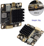5.8GHz FPV VTX PIT/250/500/1000/2000mW Long Range Switchable Transmitter Support OSD Configuration Using Smart Audio and Microphone with MMCX, FC Uart for Racing Drone RC Drones Quadcopter RC Car