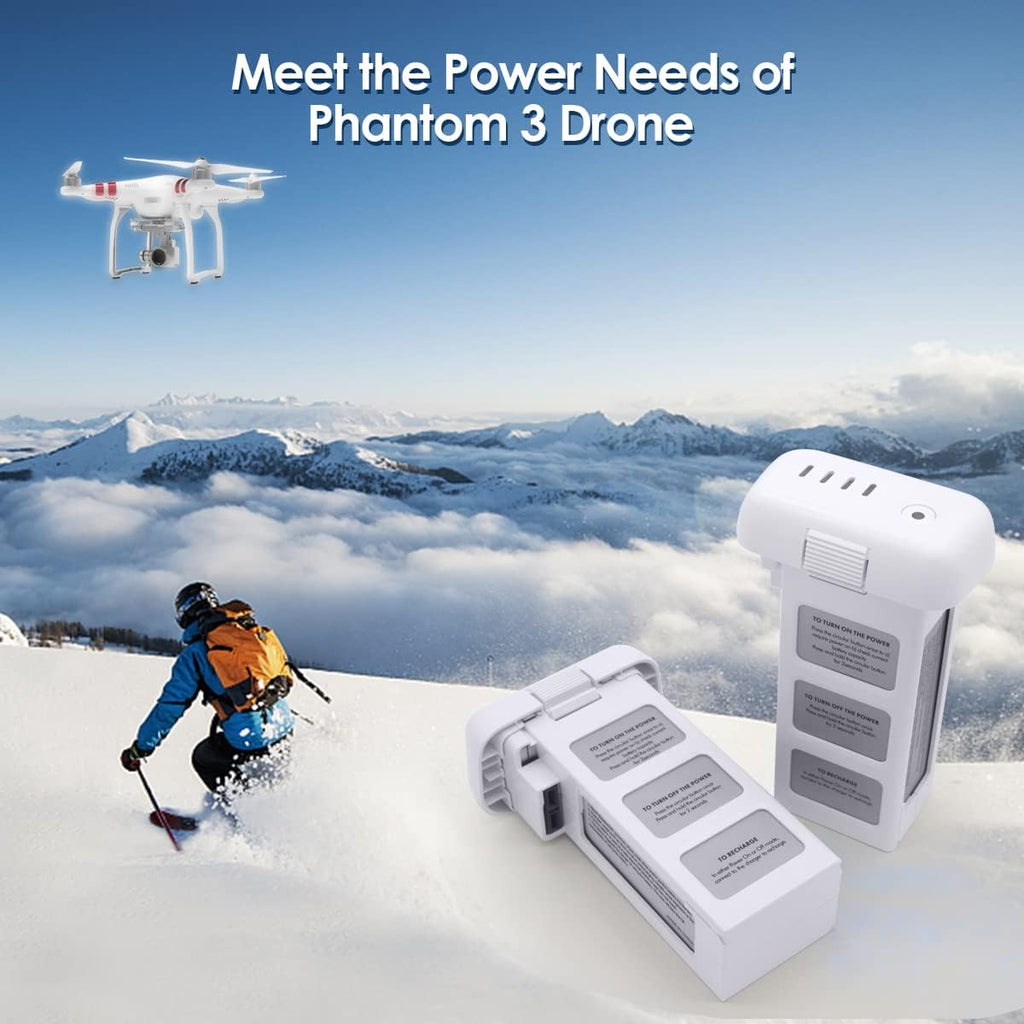 KUWATA Intelligent Flight Battery for DJI Phantom 3 Standard, Phantom 3 Professional, Phantom 3 Advanced, Phantom 3 SE, Phantom 3 4K, 4500mAh, Camera Drone Extended Battery