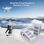 KUWATA Intelligent Flight Battery for DJI Phantom 3 Standard, Phantom 3 Professional, Phantom 3 Advanced, Phantom 3 SE, Phantom 3 4K, 4500mAh, Camera Drone Extended Battery
