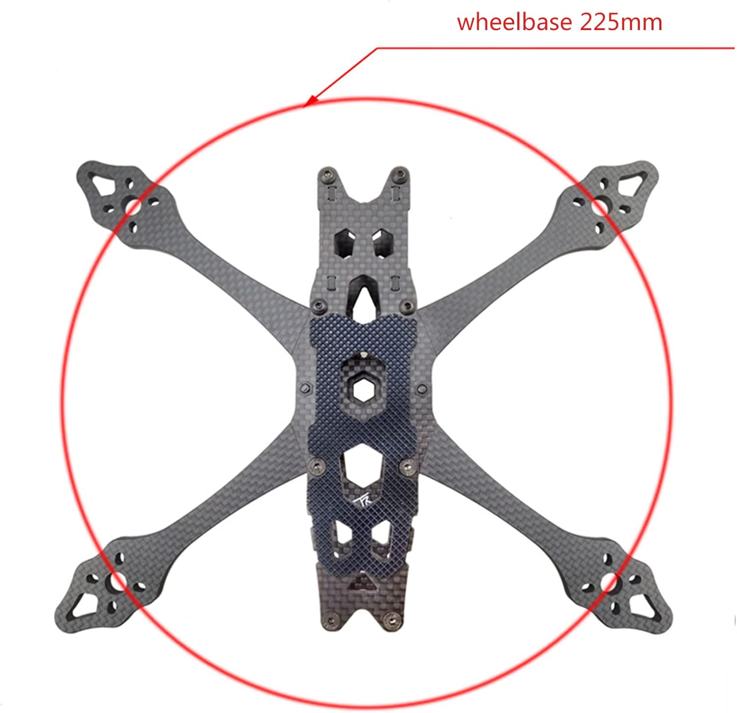 QAV-S 5inch Frame FPV Traverser For All-carbon Fiber Frame Fall-resistant NEW 5inch 225mm Wheelbase X-type Split Carbon Fiber Frame Kit For FPV Drones Upgraded NUMI QAV-S