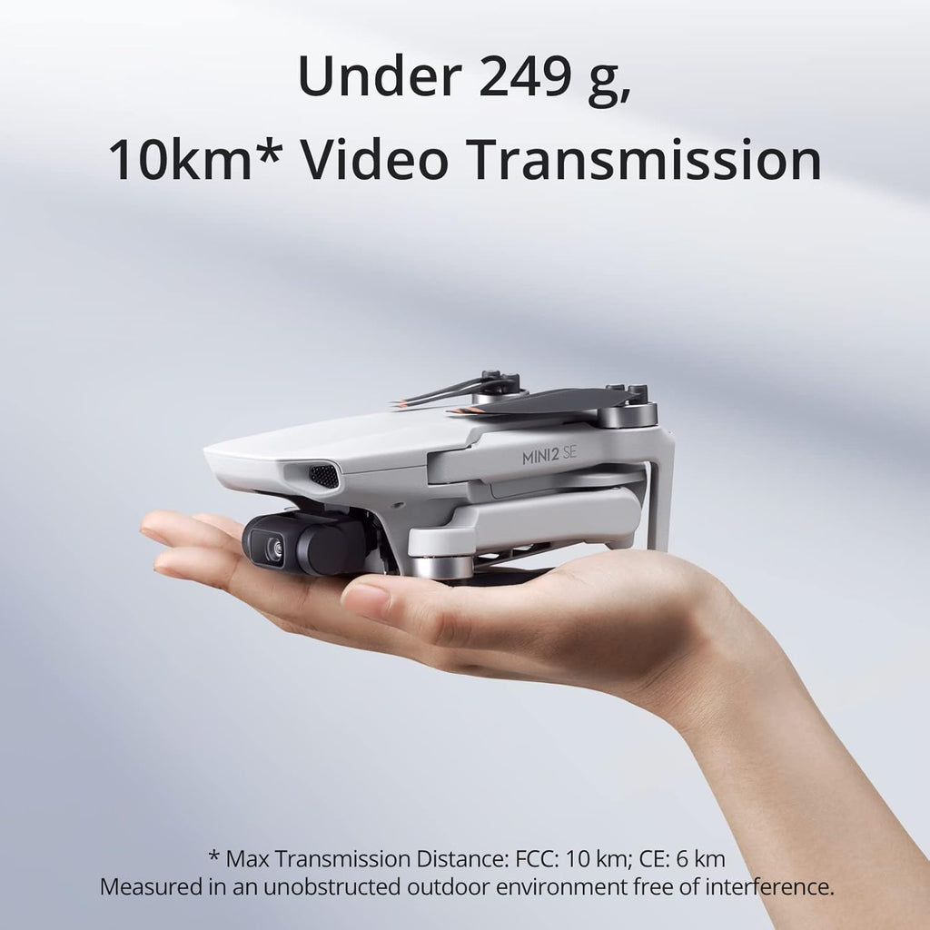 DJI Mini 2 SE Drone with QHD Video, 31-Min Flight Time, Under 249 g, Auto Return to Home, 3-Axis Gimbal Drone with EIS, Lightweight Mini Drone with Camera for Beginners (Renewed)