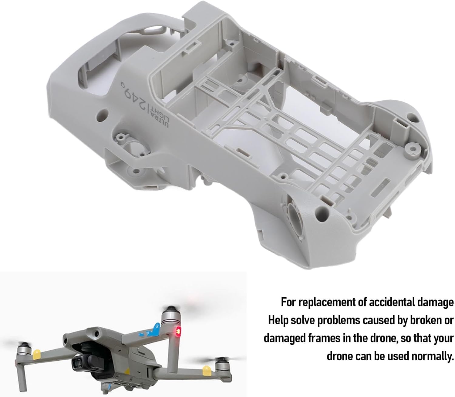 Body Shell Middle Frame,Drone Body Frame Replacement Repair Parts for Mini 2 SE Mini 4K,Middle Frame Housing Shell Midframe Replacement,Middle Frame Replacement for Mini 2 SE
