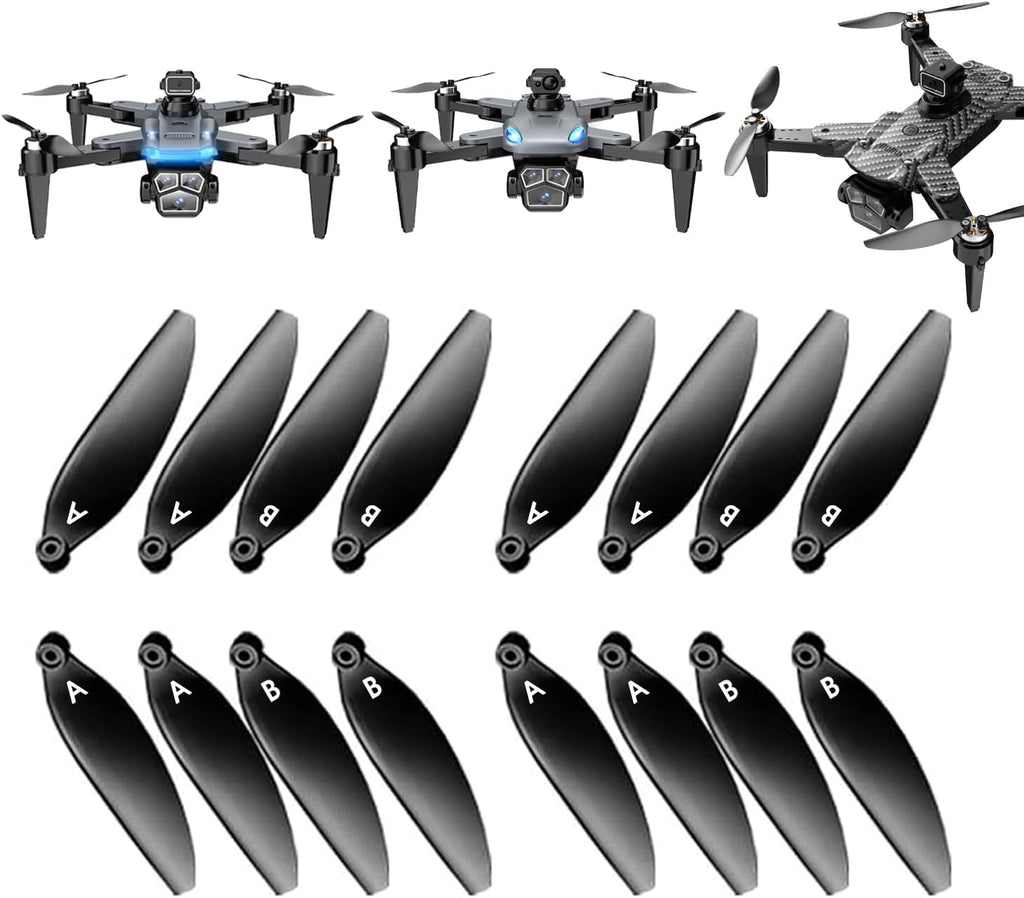 16PCS Universal 70mm/2.76In Foldable Propellers and Screws Replace Parts for S166/S166MAX/S167/S196 RC Quadcopter Blade Parts