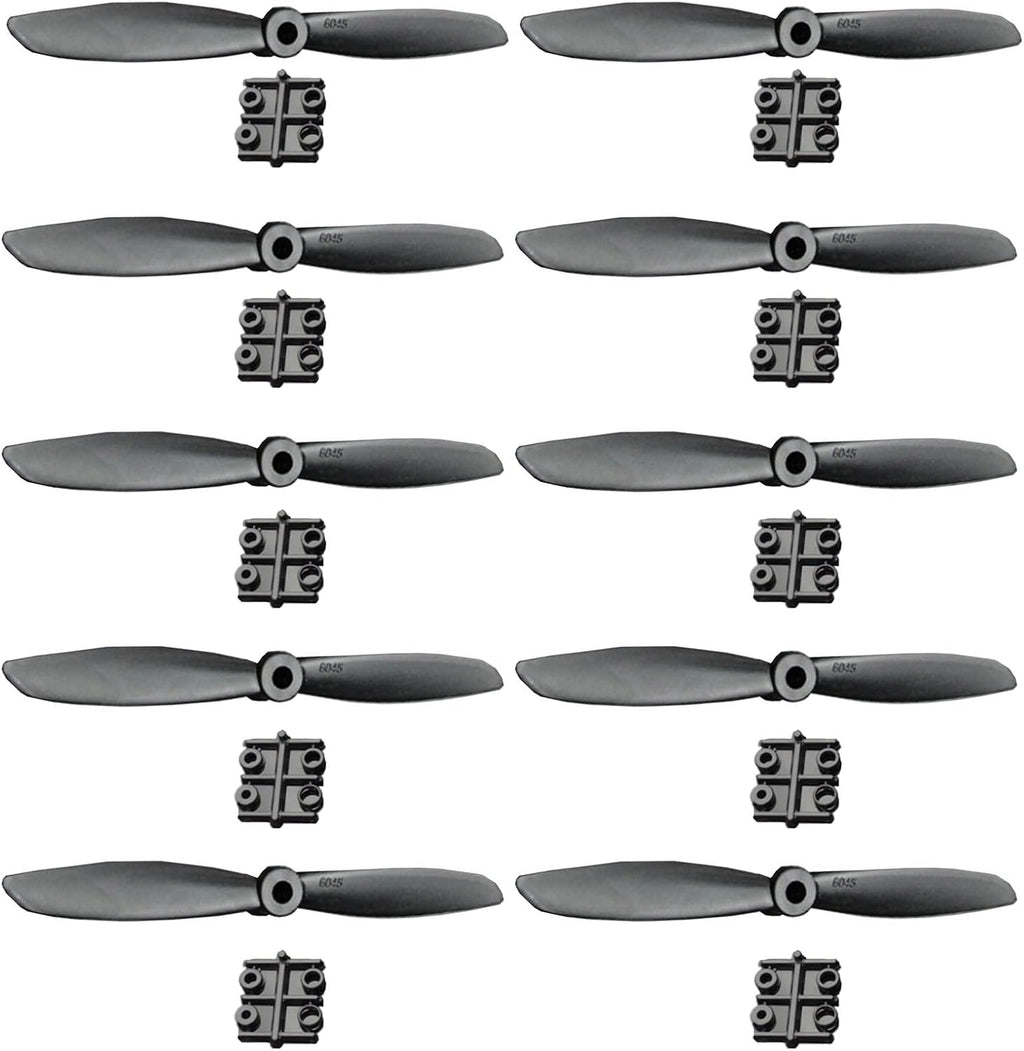 6045 rc Plane Propeller, 6x4.5 Plane Propeller Drone Propeller is Suitable for Quadror Drone Vector Stunt Plane Propeller 10 Pieces of Fixed Pitch Propeller.wurenji