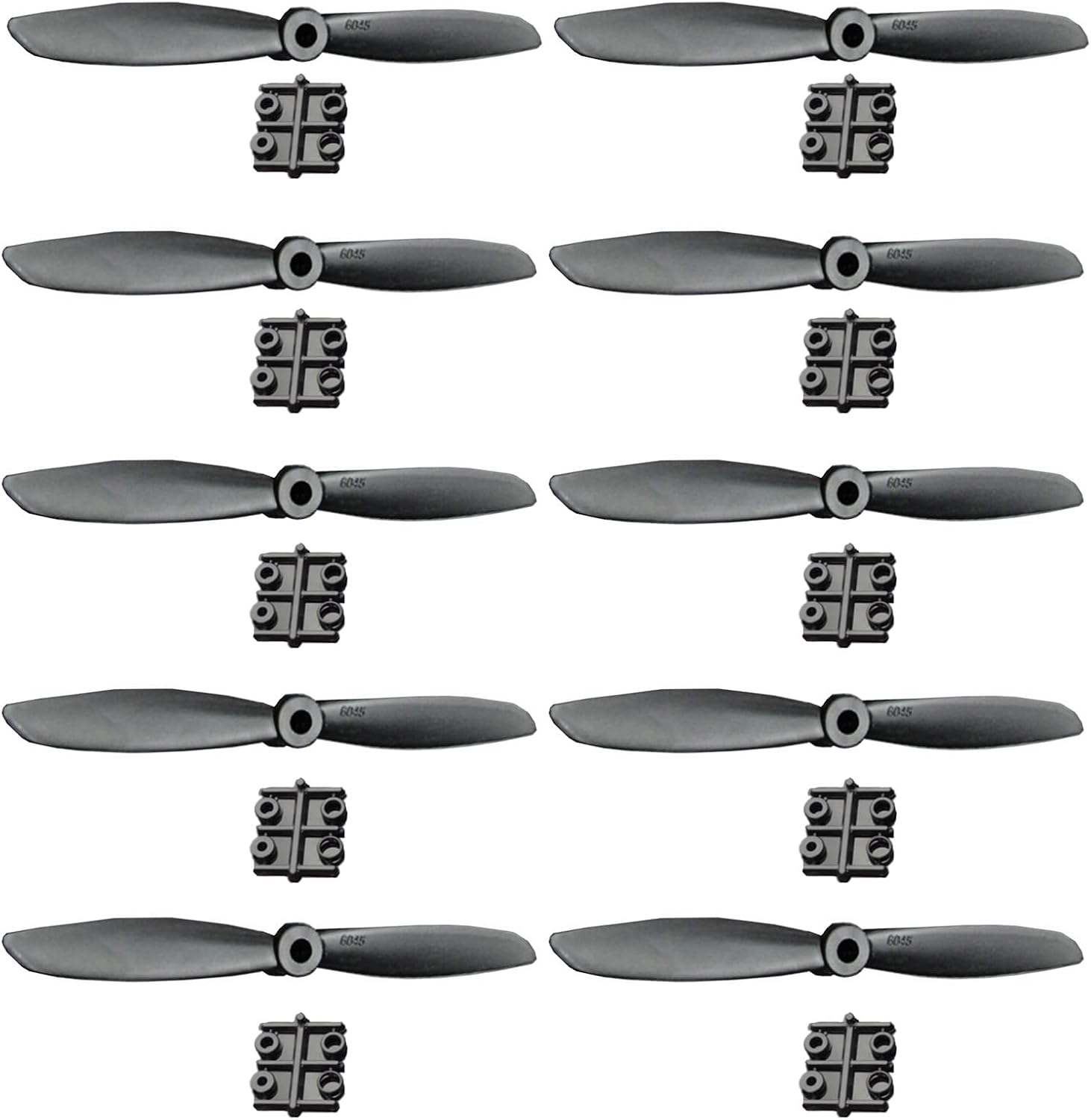 6045 rc Plane Propeller, 6x4.5 Plane Propeller Drone Propeller is Suitable for Quadror Drone Vector Stunt Plane Propeller 10 Pieces of Fixed Pitch Propeller.wurenji