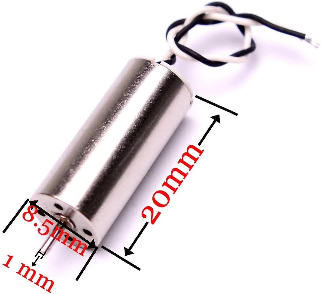 YoungRC 8520 Coreless Motor 8.5 x 20mm Brushed Motors + 75mm CW CCW Propeller for DIY Micro QX95 QX110 Quadcopter RC Drone