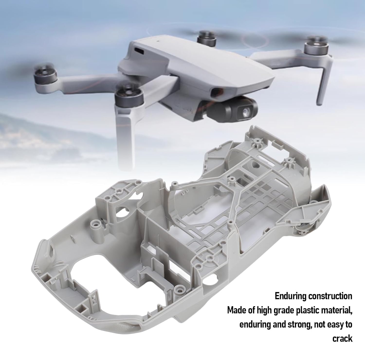 Body Shell Middle Frame,Drone Body Frame Replacement Repair Parts for Mini 2 SE Mini 4K,Middle Frame Housing Shell Midframe Replacement,Middle Frame Replacement for Mini 2 SE