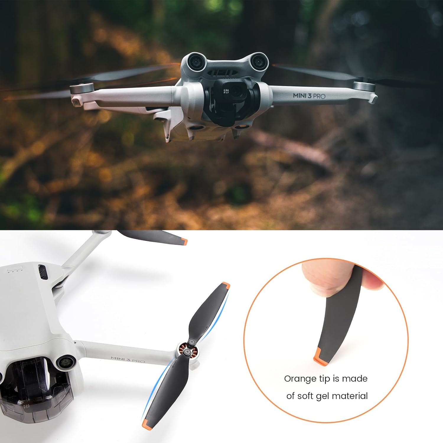 Mini 4 Pro/Mini 3 pro Propellers, Replacement Blades Props Part Low-Noise and Quick-Release High Toughness for DJI Mini 4 Pro/Mini 3 pro Accessories