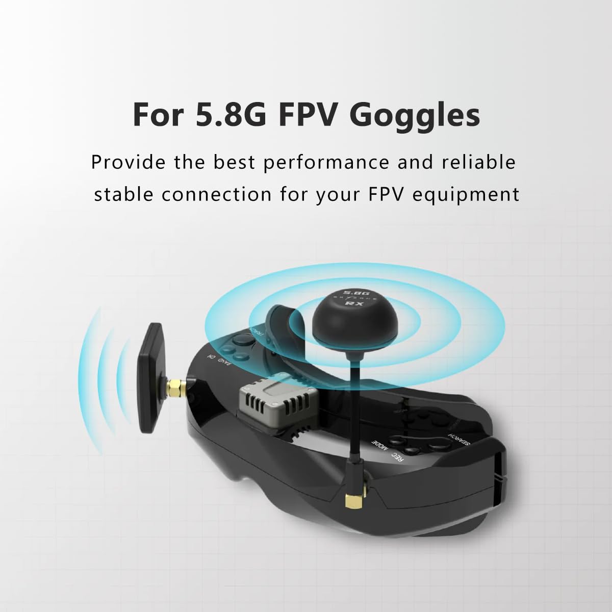 SKYZONE FPV Goggles Antenna 5.8G Flat Panel and Mushroom SMA FPV Antenna for FPV Goggles Receiver RC Drone Monitor