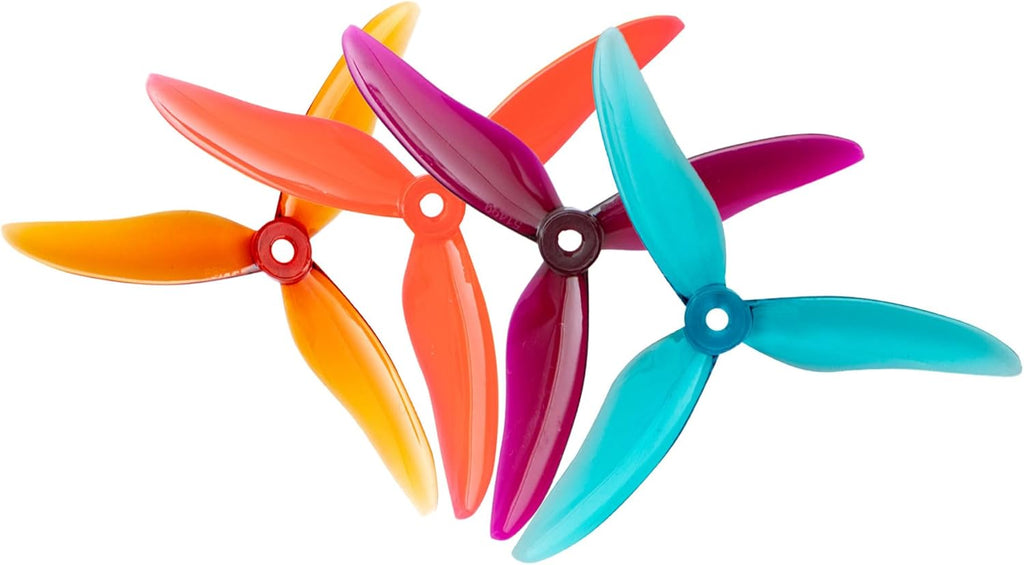 16pcs Fpv Drone Props Propeller: Gemfan Hurricane 51499 Tri-Blade 5 Inch Props for 4S 6S FPV Freestyle Racing, 8xCW 8xCCW