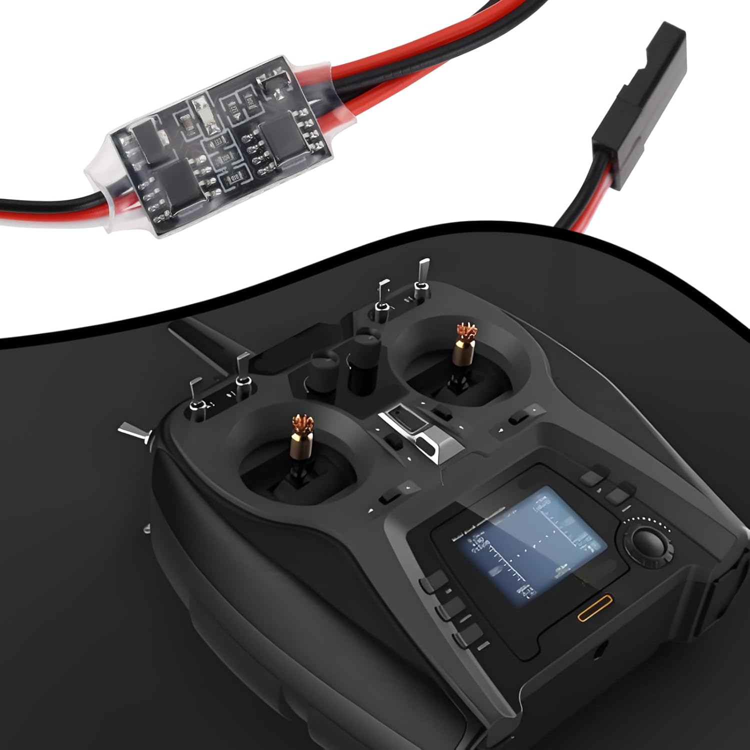 2pcs 20A High Current Remote Control Electronic Switch 3-30V High Voltage Version Aerial Protection for RC Drone Water Pump PWM Signal Control