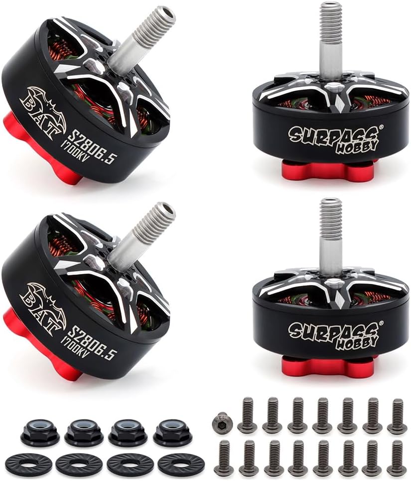4pcs BAT S Series 2810 1180KV Brushless Motor for QAV FPV Racing Freestyle Flying Drone Quadcopter Motor (S2806.5)