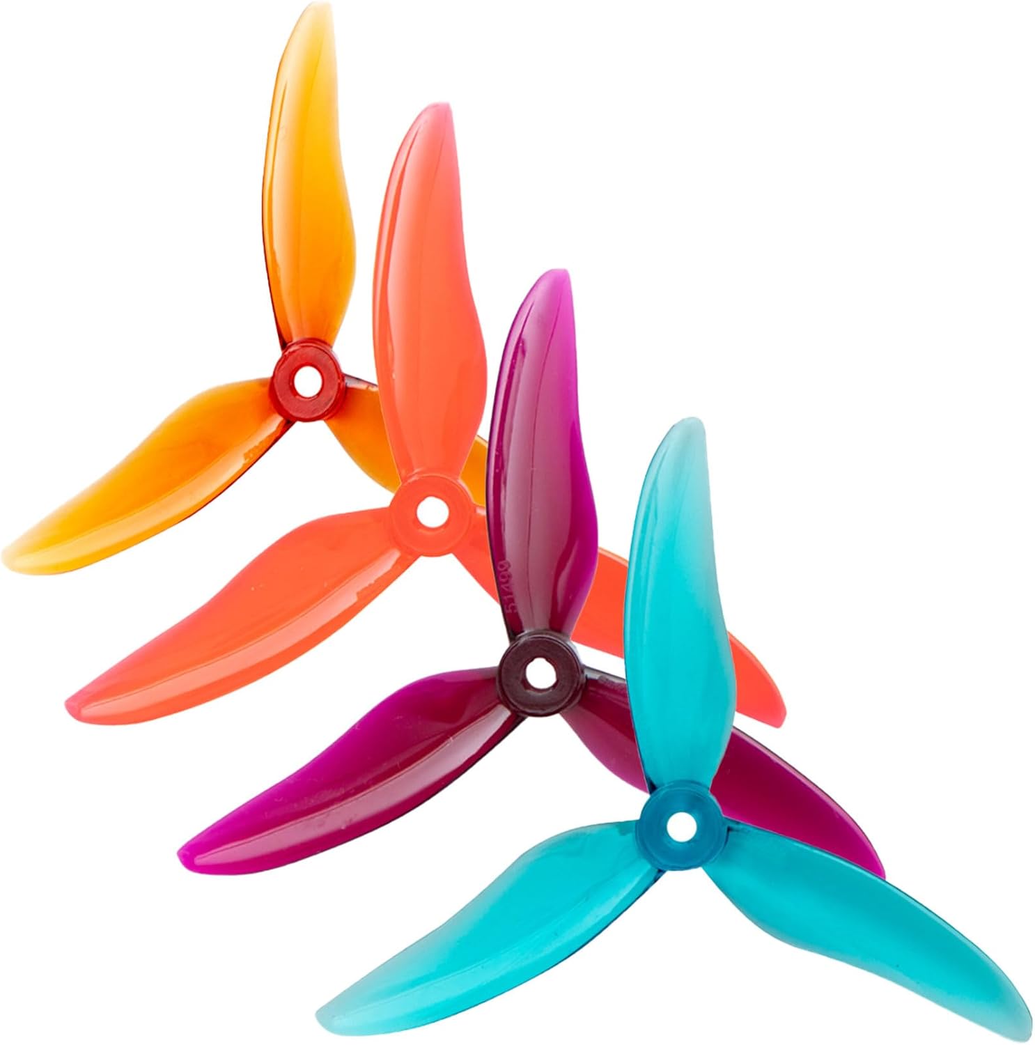 16pcs Fpv Drone Props Propeller: Gemfan Hurricane 51499 Tri-Blade 5 Inch Props for 4S 6S FPV Freestyle Racing, 8xCW 8xCCW