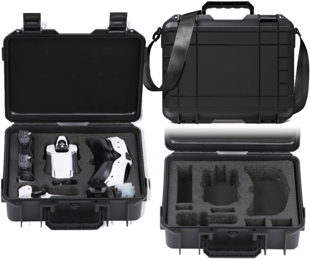 Hard Carrying Case for Antigravity A1 Explorer Bundle, Waterproof Travel Case Storage Shoulder Bag for Antigravity A1 Drone, Vision Goggles, Grip Controller, Charging Hub and Accessories (Black)