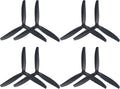 7-Inch Glass Fiber Nylon Propellers, 3-Blade Props for Cinelifter FPV Drones, Black (8 pcs - 4 CW, 4 CCW)