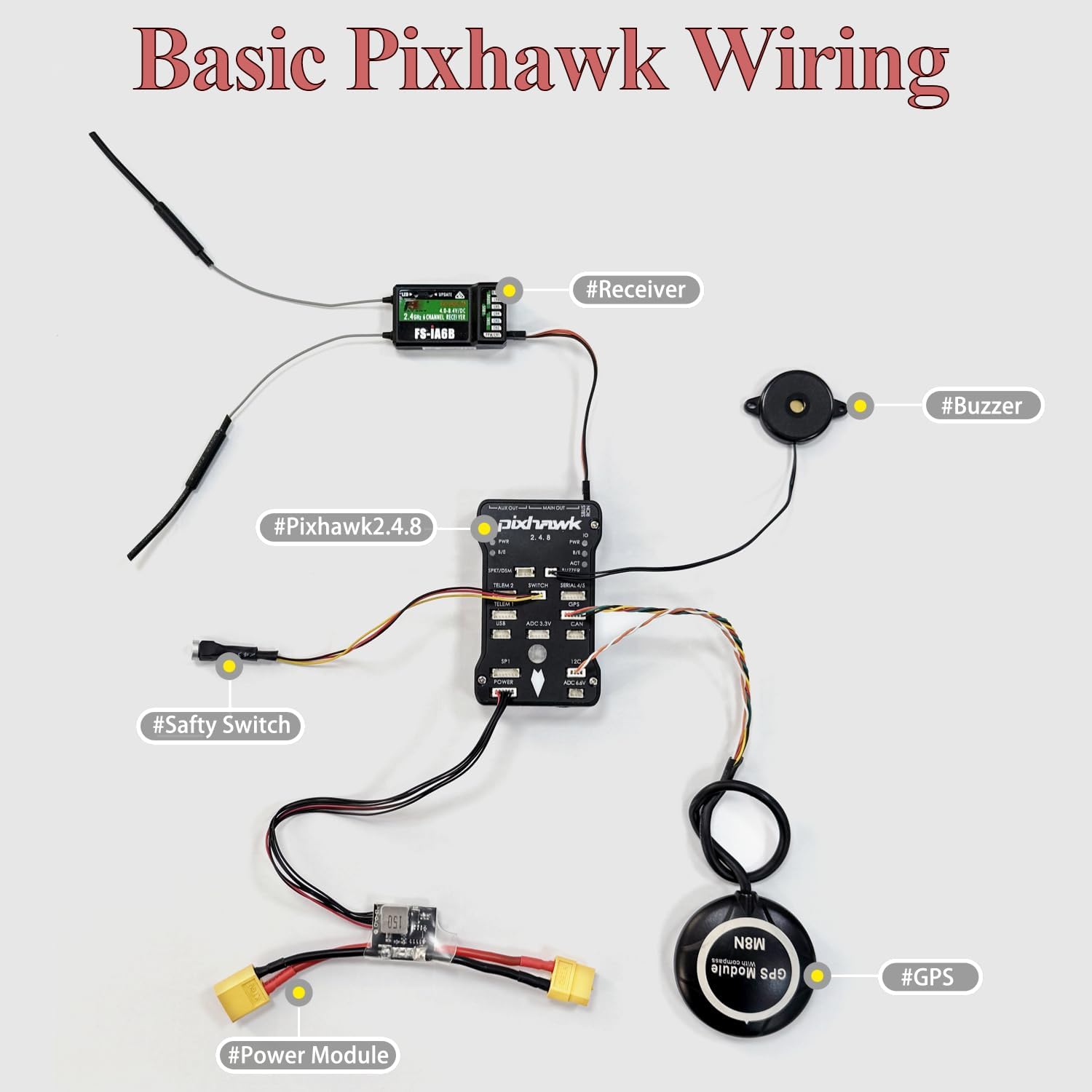 HAWK¡¯S WORK F450 Drone Kit to build, DIY Quadcopter Set, Frame + ESC + Brushless Motor + Prop + Accessory + Guild Book & Video (D)