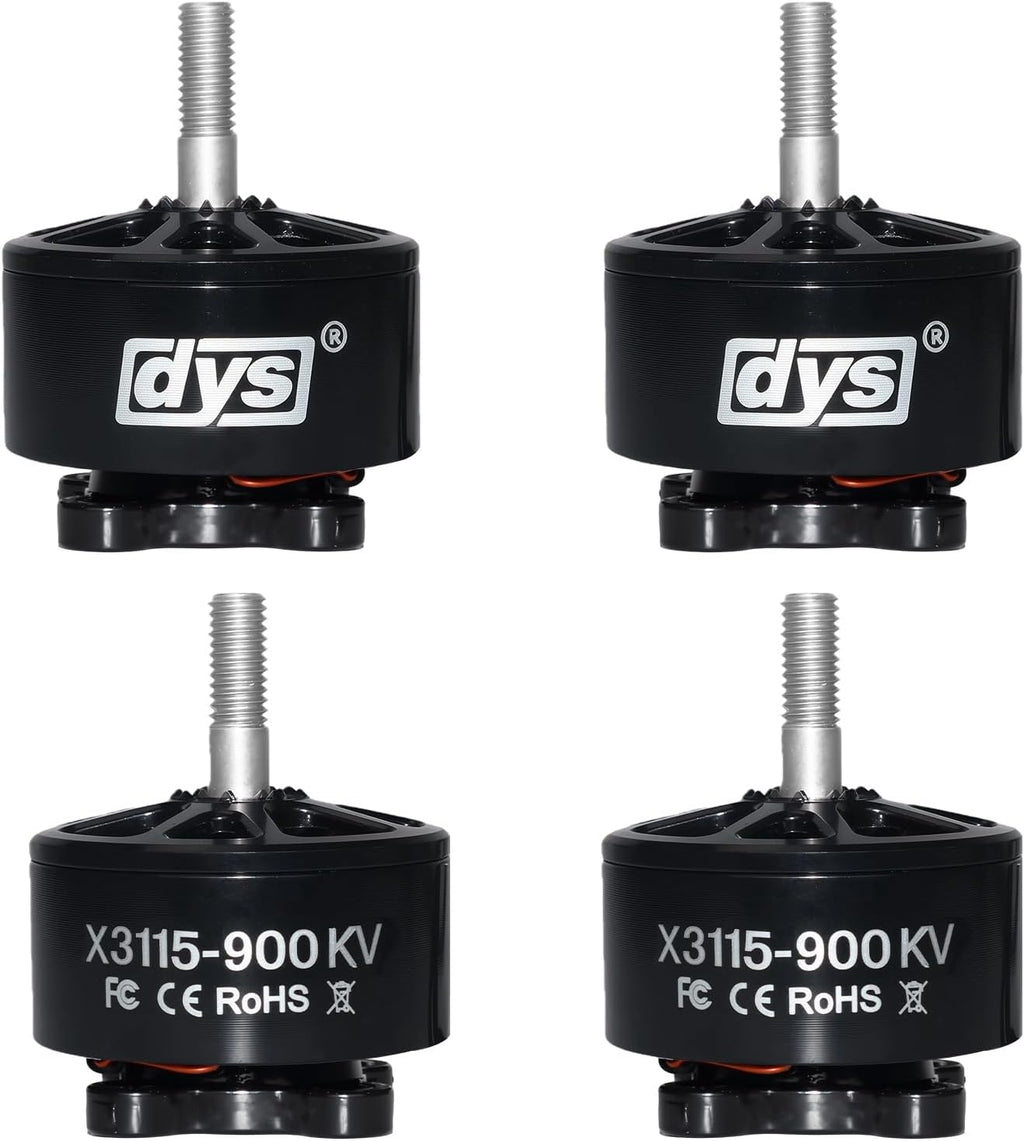 DYS 4pcs X3115 900KV Drone Brushless Motor,6S FPV Motor for 8,9,10inch Freestyle Long Range FPV Drone,FPV Racing Quadcopter Motor,Multirotor Drone Motors