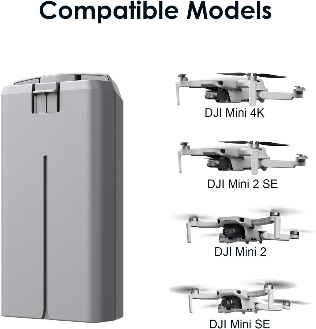 KUWATA Intelligent Flight Battery for DJI Mini 4K, Mini 2 SE, Mini 2, Mini SE, 2400mAh, 2026 Upgraded Edition, Camera Drone Extended Battery, NOT for SPECTA
