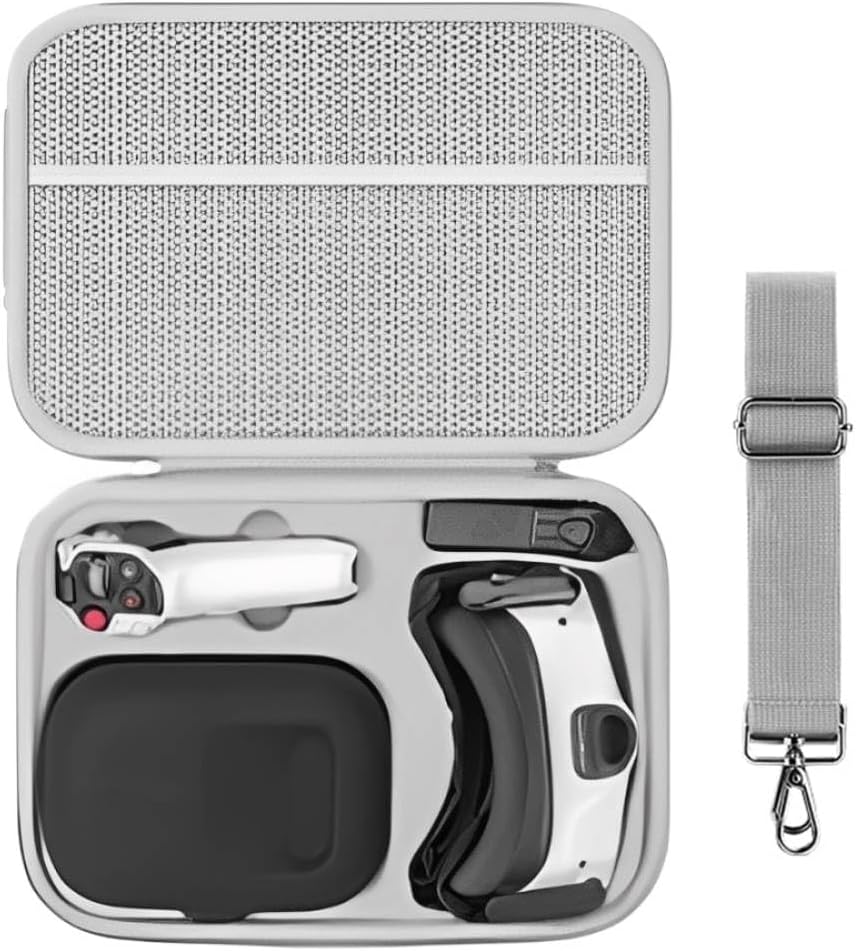 Hard Case for Antigravity A1, Waterproof PU Large Capacity Storage Shoulder Bag Travel Carrying Case for Antigravity Vision Goggles, Grip Controller and Drone Accessories (Standard Bundle)